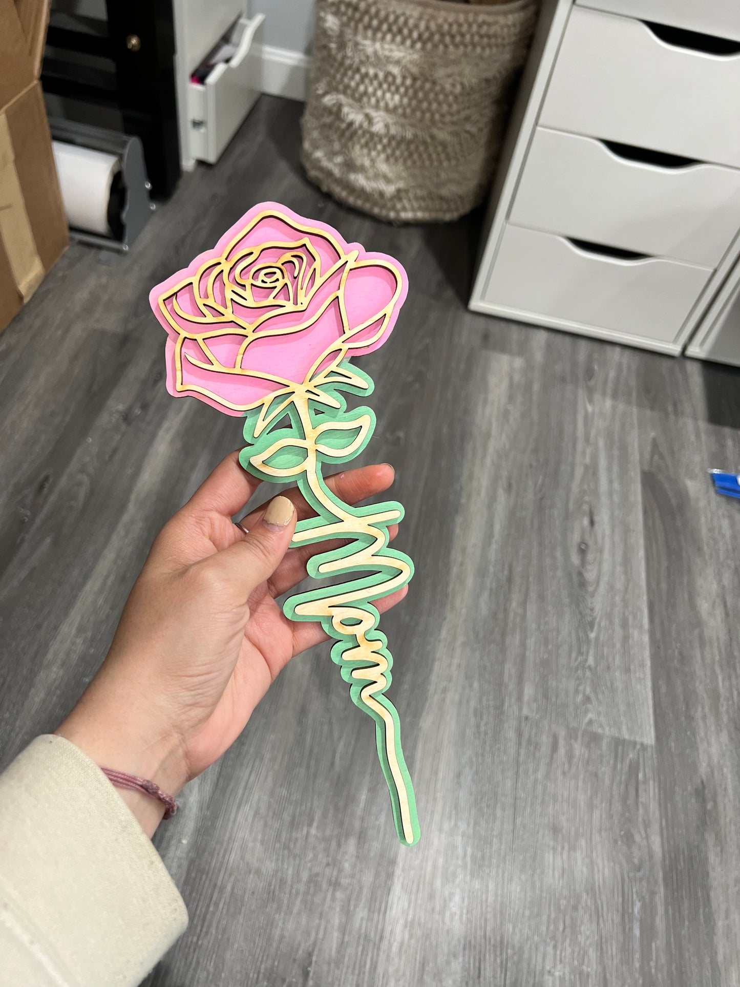 Wood flower