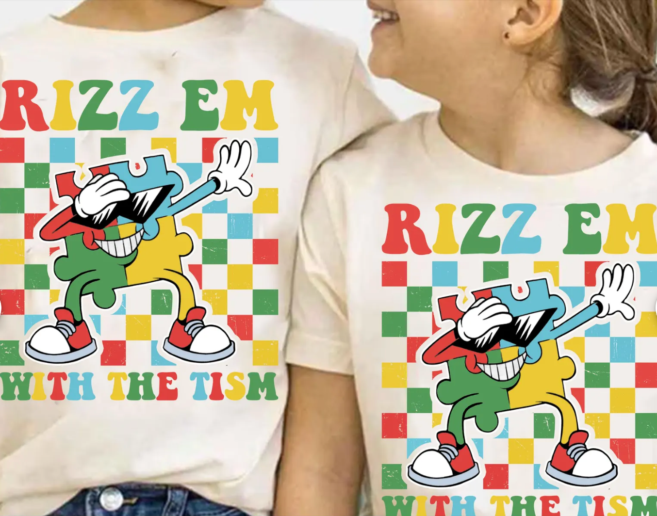 RIizz Em With The Tism Childrens Shirt