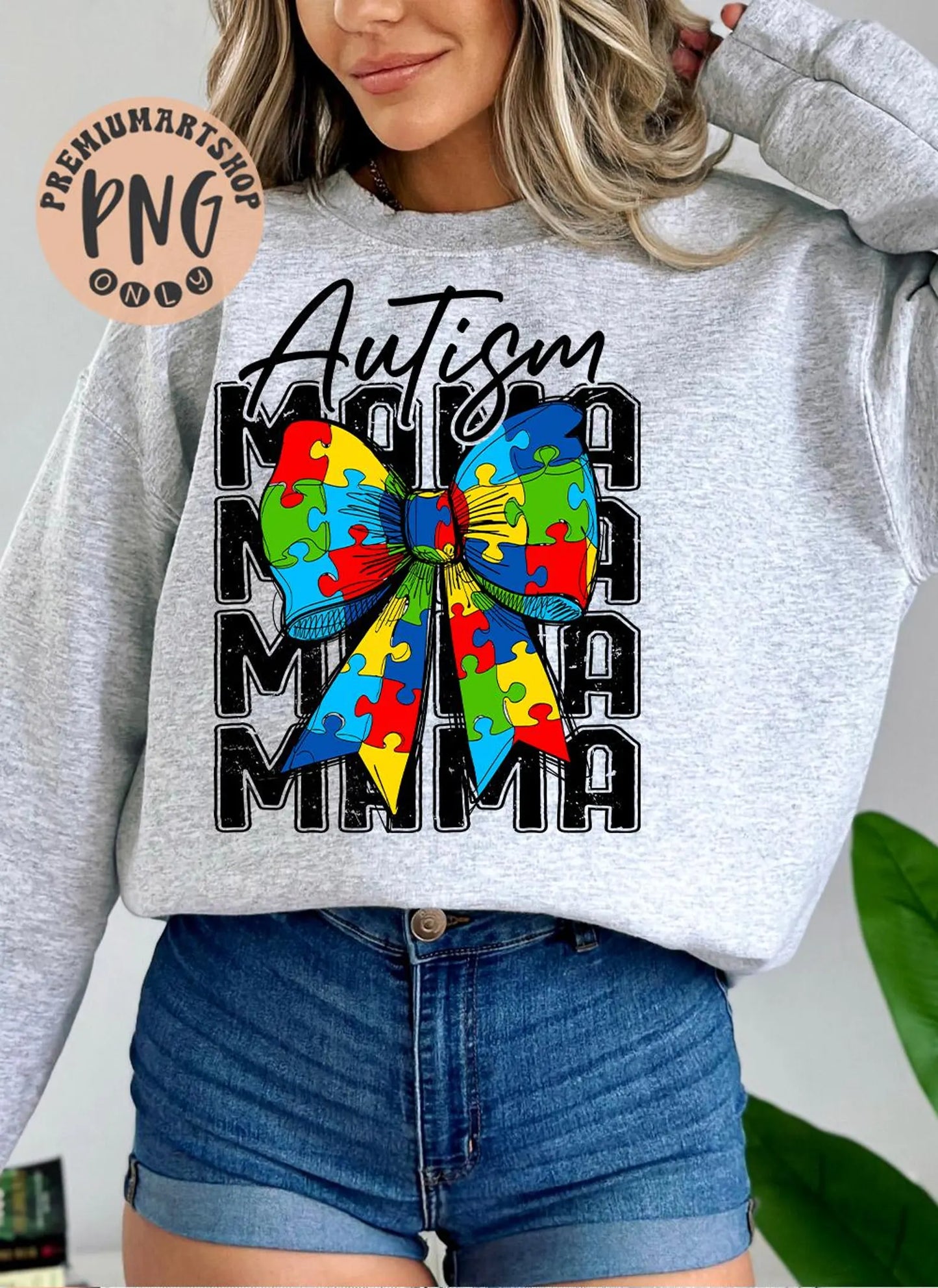 Autism Puzzle Coquette Bow Puzzle Sweater