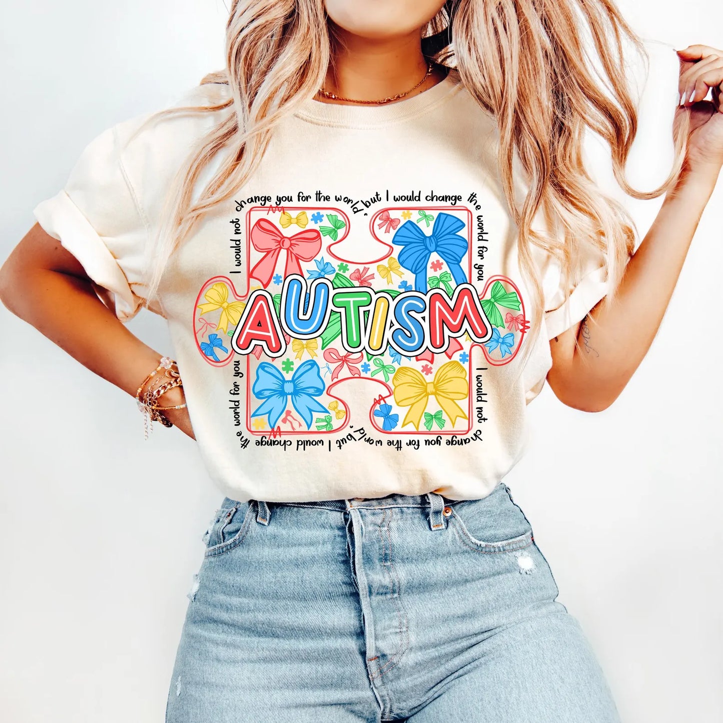 Coquette Bow Puzzle Shirt