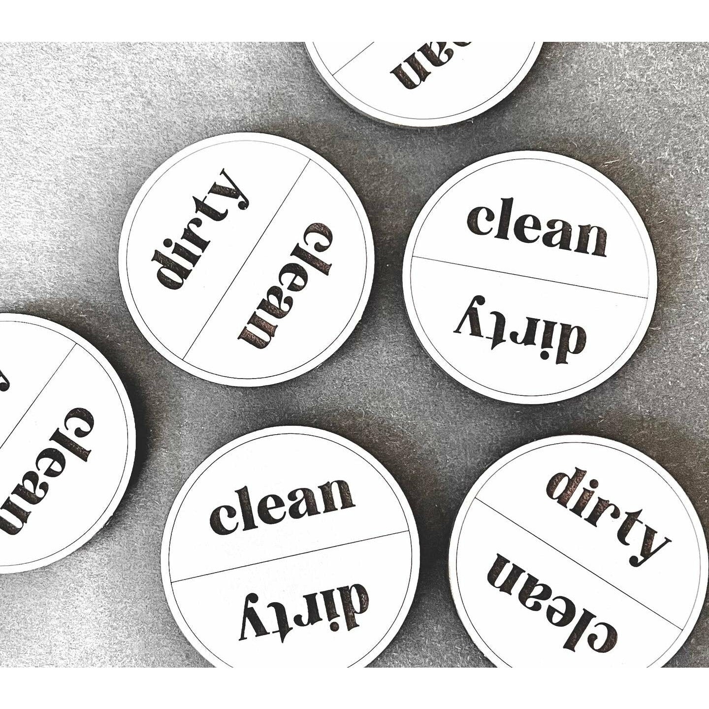 Round Clean | Dirty Magnets