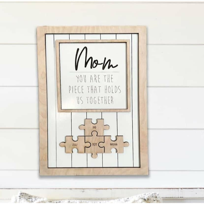 Mom Puzzle Piece Frame