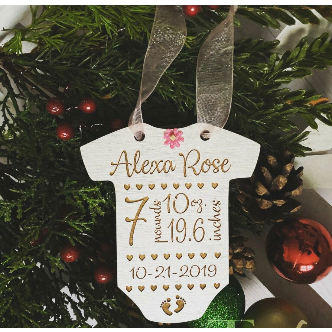 Personalized Baby Onesie Ornament