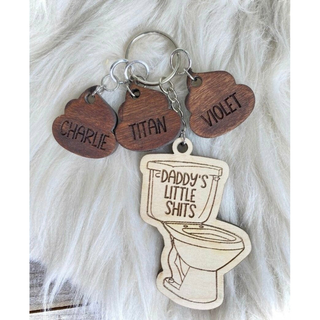 Daddy’s Little Shits Keychain