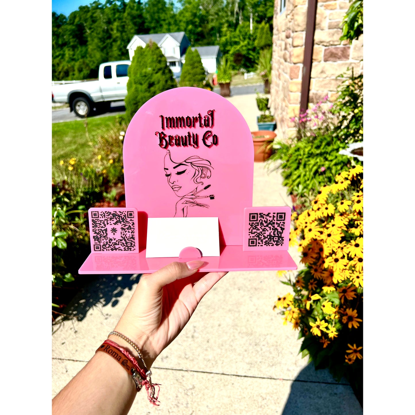 Acrylic Business QR Code Sign