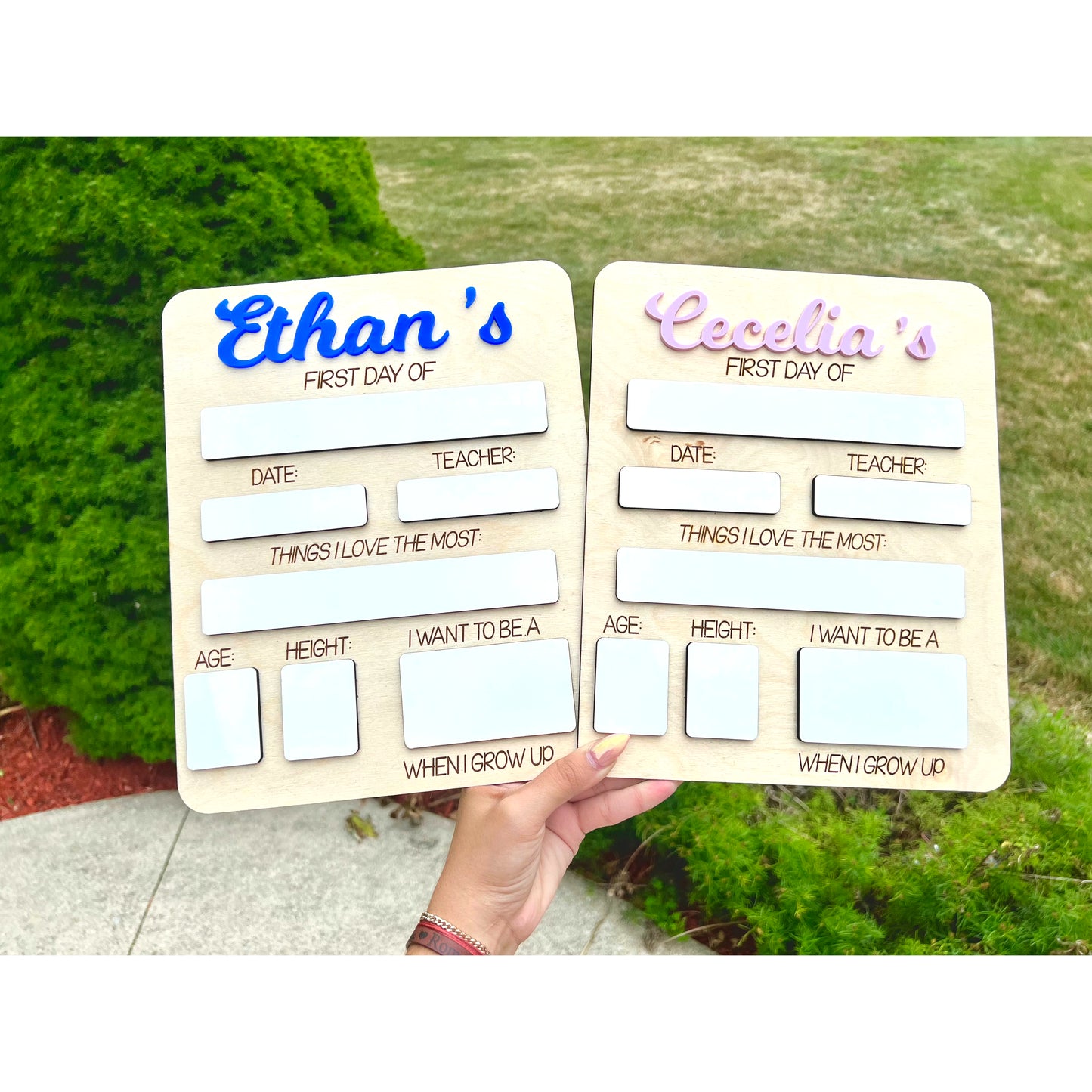 Acrylic and Wood Back to School Sign