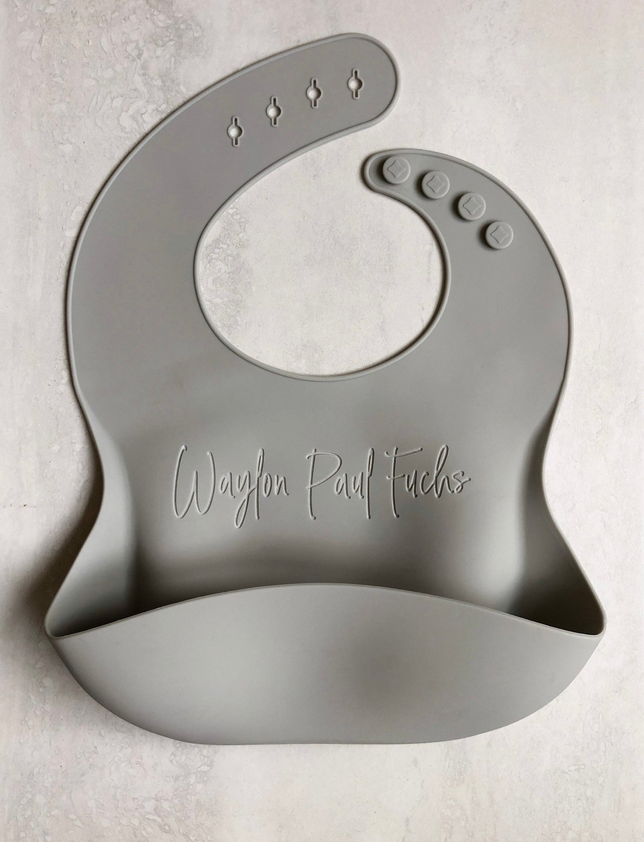 Personalized Silicone Bib