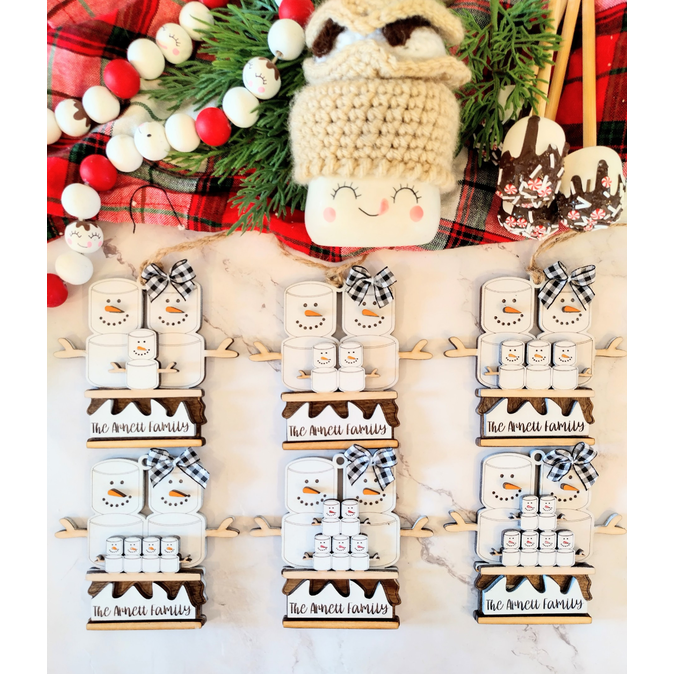 S’mores family ornament