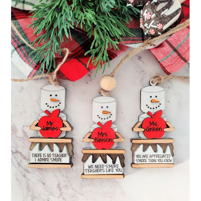S’mores teacher ornament