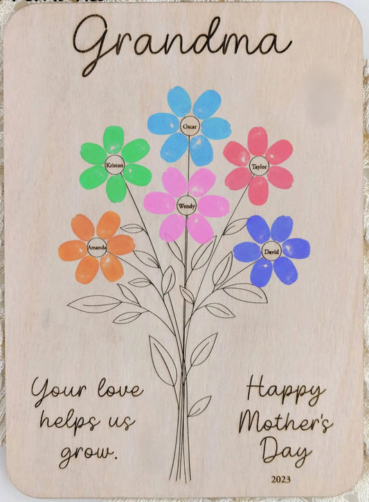 Fingerprint Interactive Mothers Day Sign