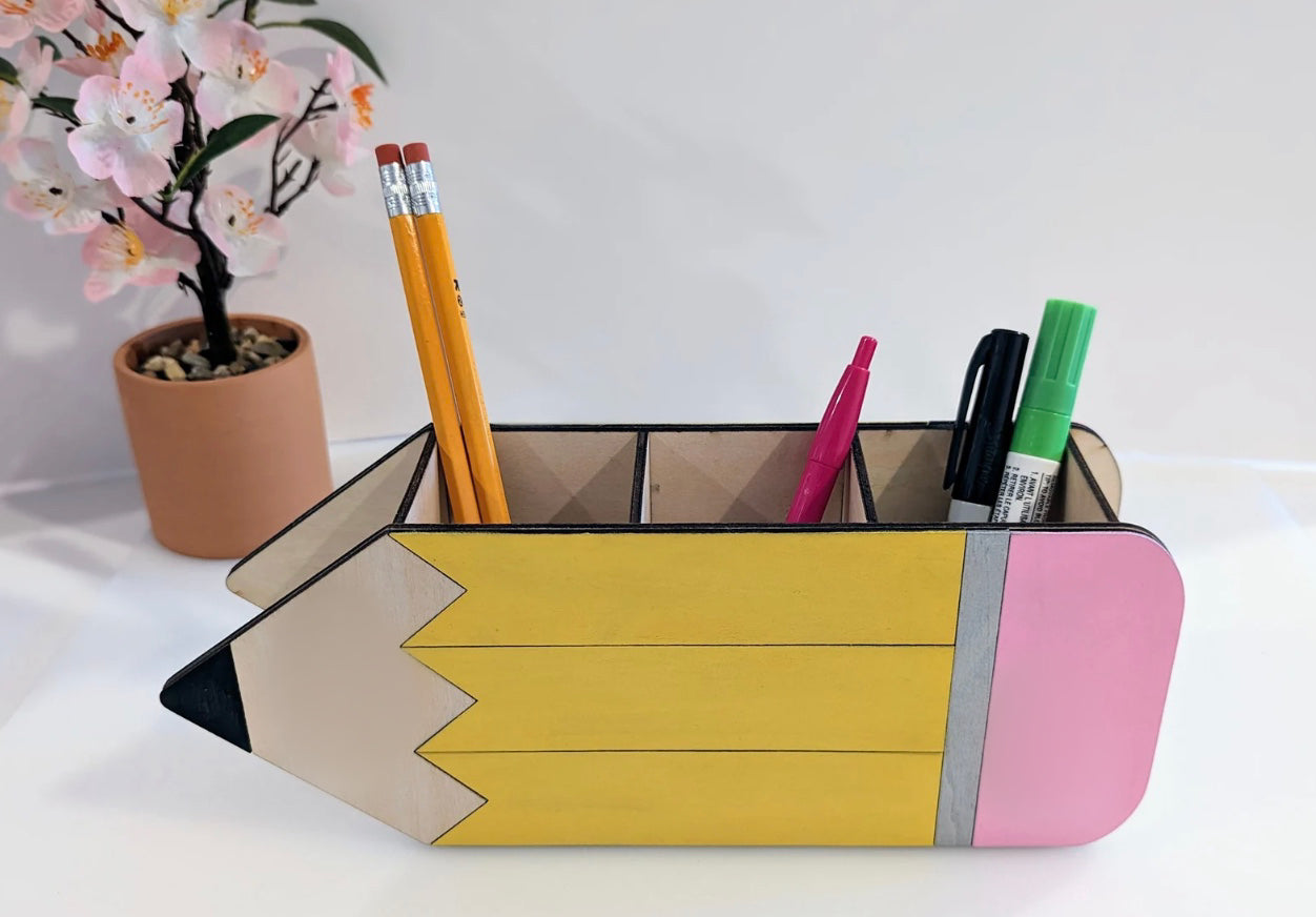 Personalized Pencil Shaped Holder