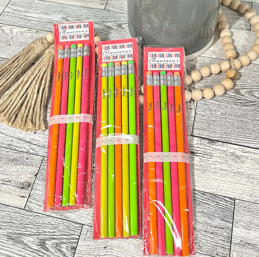 Personalized Pencil Pack of 5