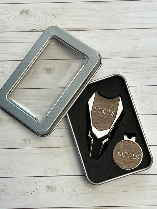 Personalized Golf Divot Tool and Ball Marker