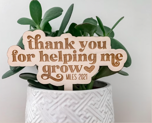 Thank you for helping me grow plant stake
