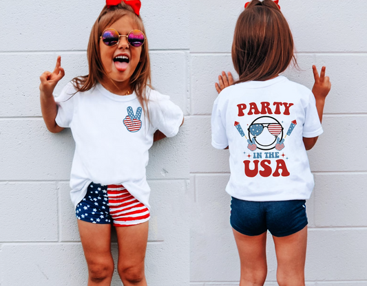 Party in the USA kids tee