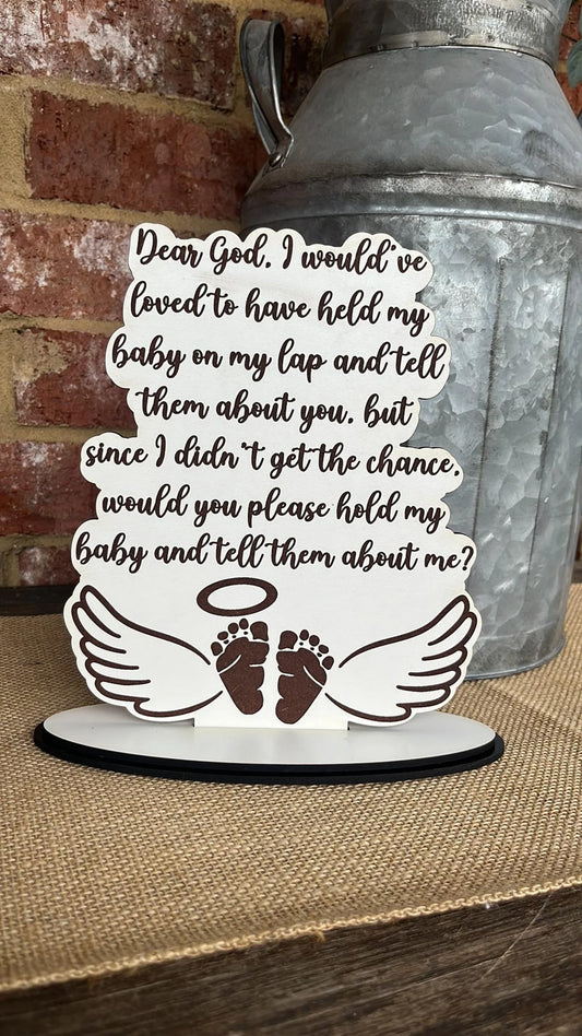 Hold My Angel Baby Sign