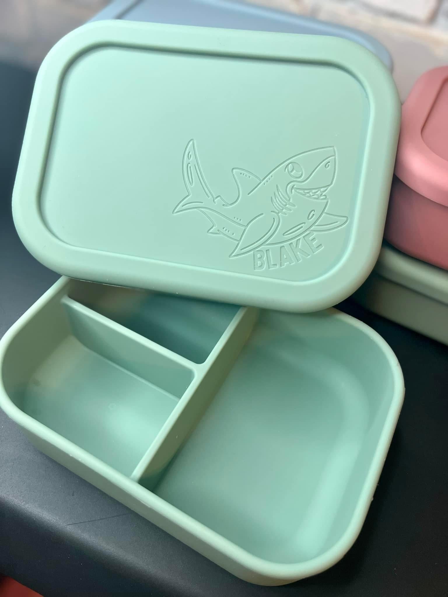 Silicone Personalized Bento Box – Maureen's Custom Boutique