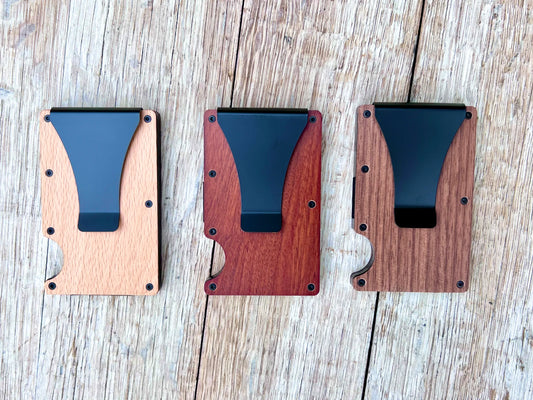 Personalized Wood Minimalist Wallet