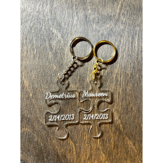 Puzzle Couples Keychain