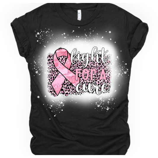 Fight For A Cure Bleached Tee