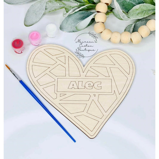 Personalized Heart Paint Kit