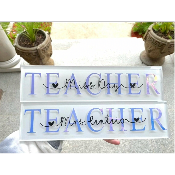 Personalized Teacher Subway Tile