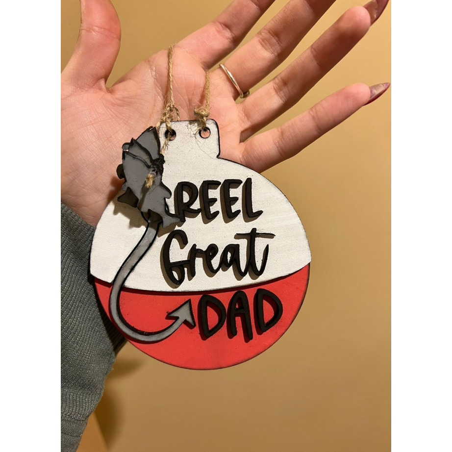 Reel Great Dad Car Charm