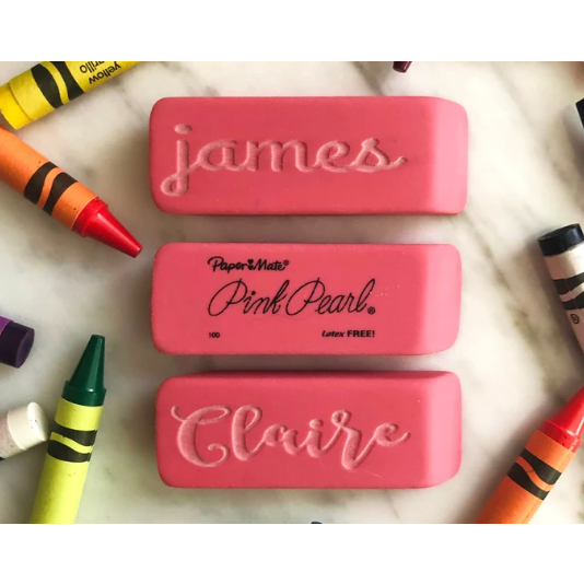 Personalized Eraser Pack of 3