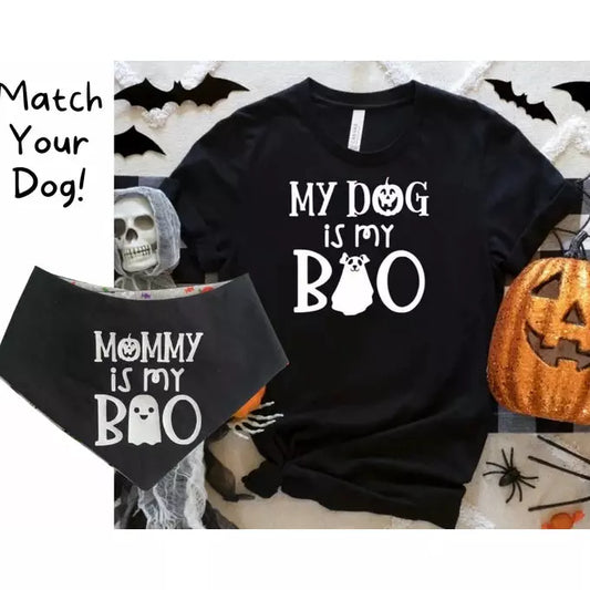 Boo Matching Pet Shirt & Bandana