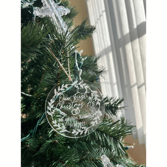 Our first Christmas acrylic ornament