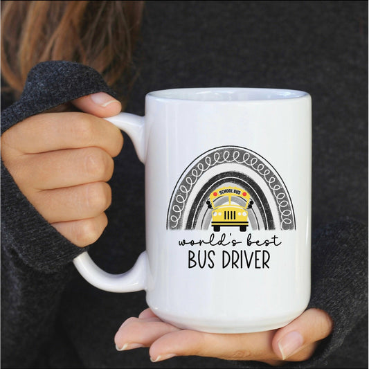 Rainbow Bus Driver Mug